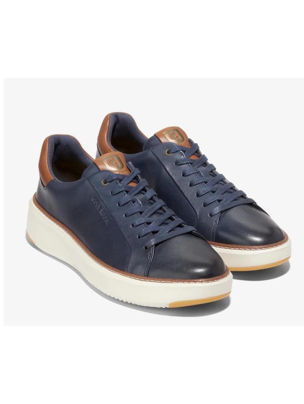 New Cole Haan GrandPro Topspin Leather Sneakers Men's Size 8.5